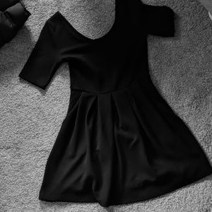 Black Lush Skater Dress